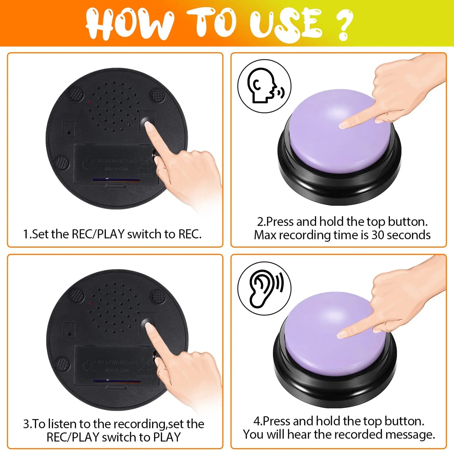 Recordable Talking Buzzer