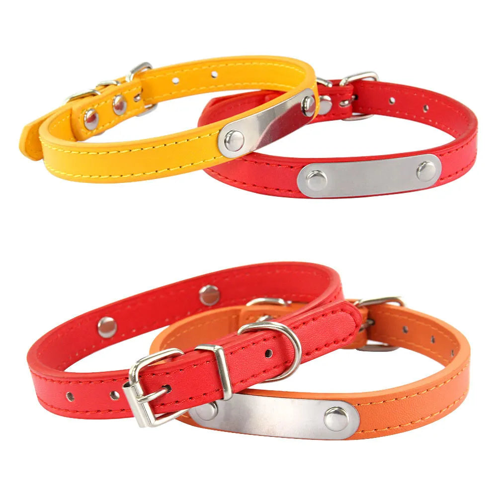 Personalized Leather Dog Collar